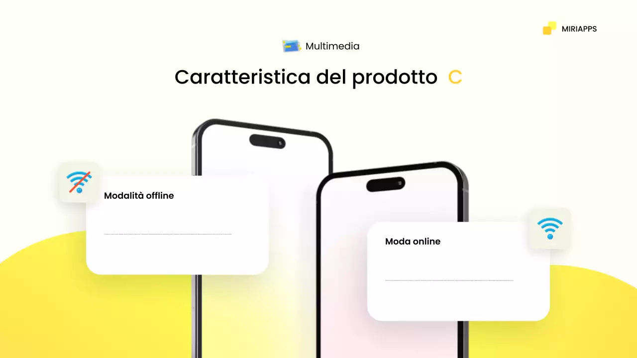 promozione mobile gialla e moderna