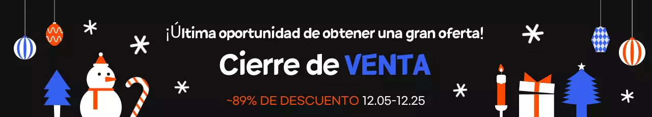 Black Simple Rebajas de fin de año