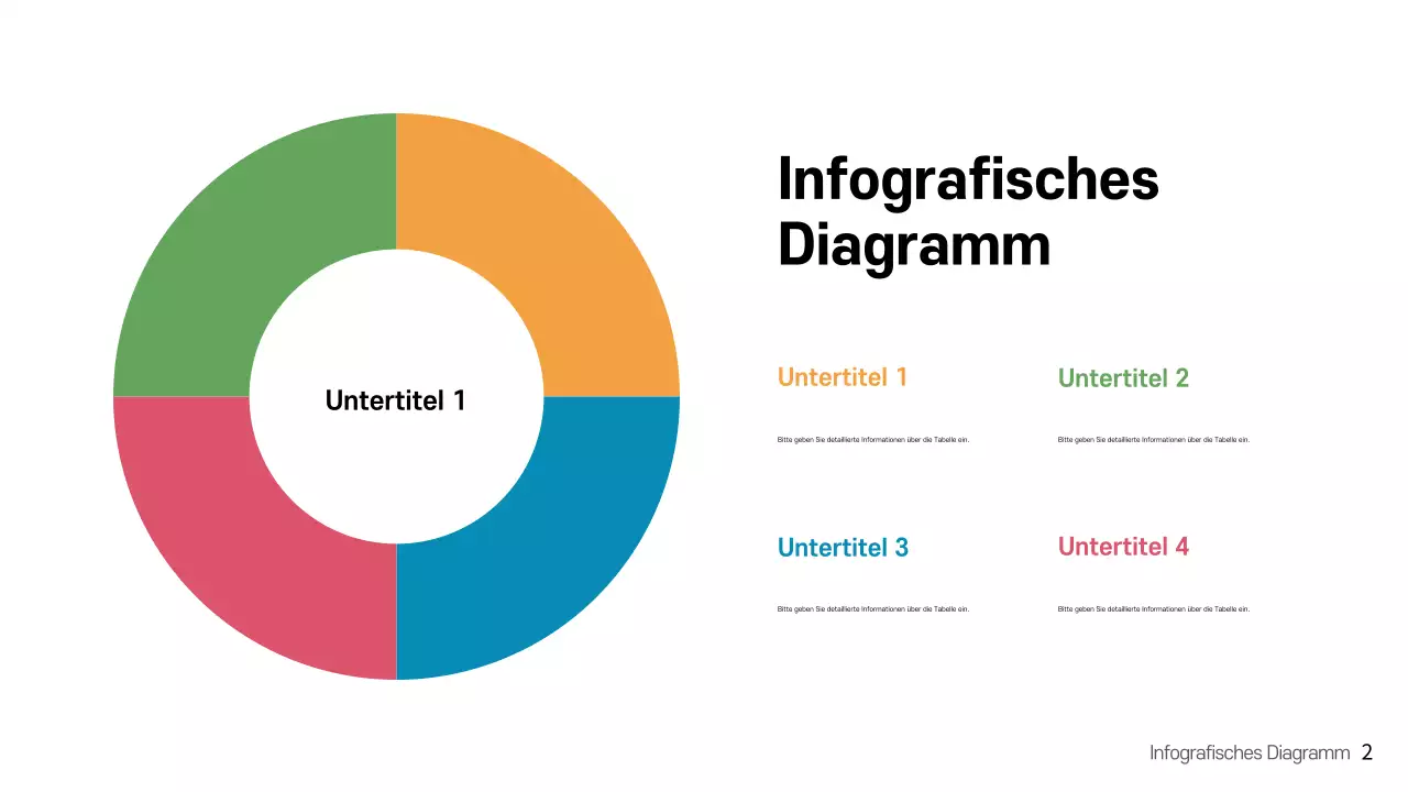 Regenbogen moderne infografische Präsentation Vorlage