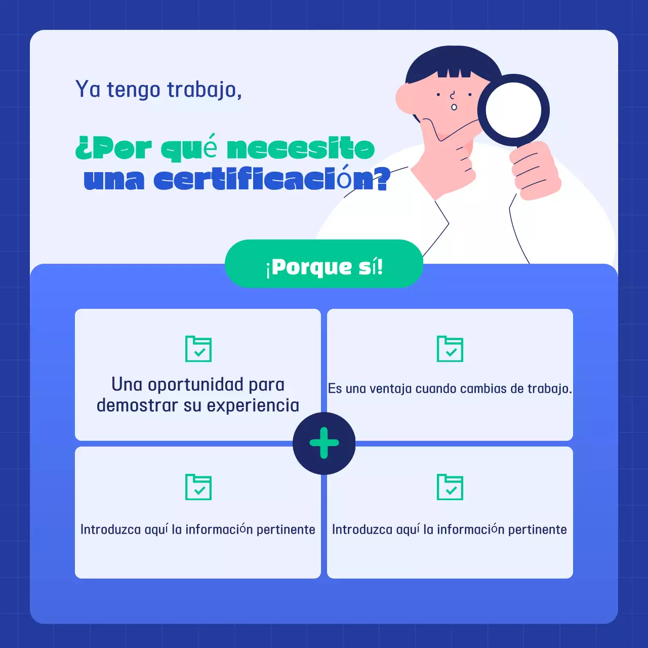 Anuncios certificados Blue Modern