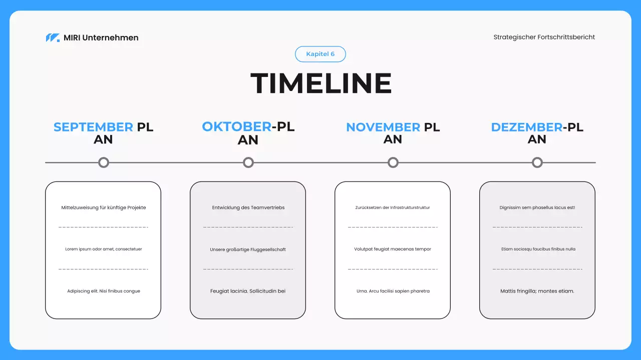 blue modern business report