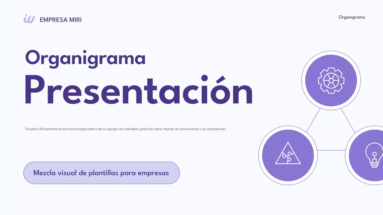púrpura moderna colección de diseño de organigramas