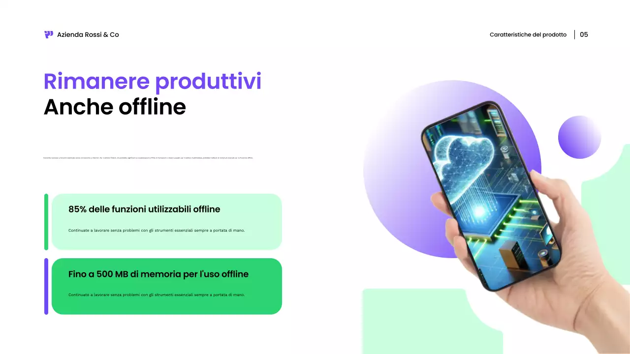 promozione multimediale verde e moderna