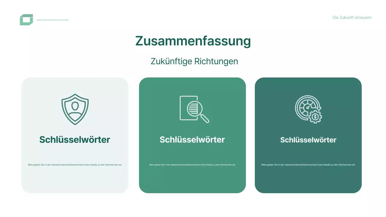 grünes modernes Konferenzdesign