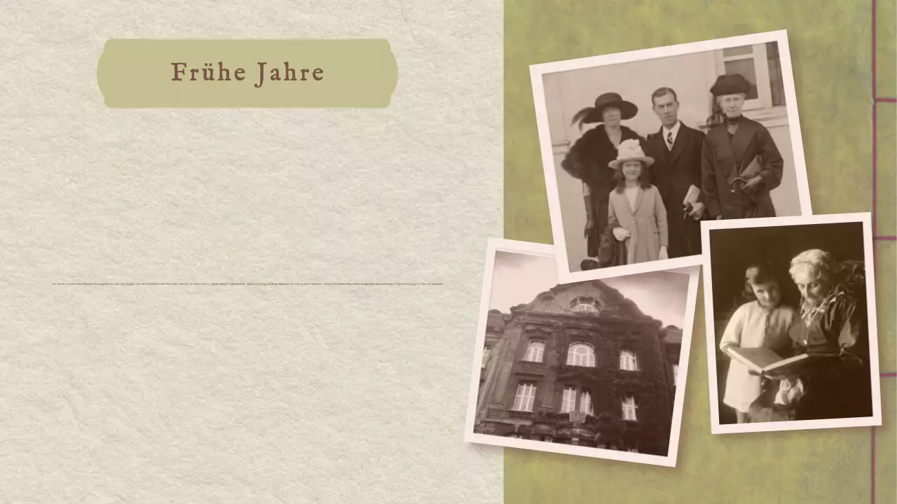 Klassische Vintage Marie Curie Geschichte Präsentation