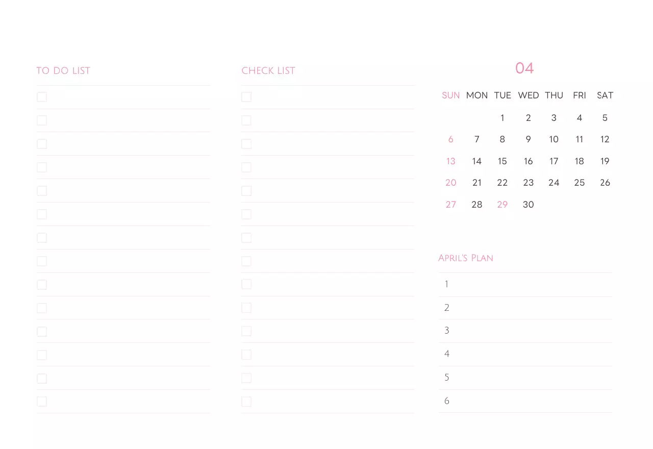 白と黒のシンプルな2025年版数字卓上カレンダー