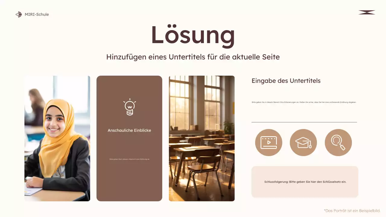 beige modern education class