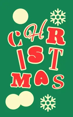 Abstracte retro kerstkaart