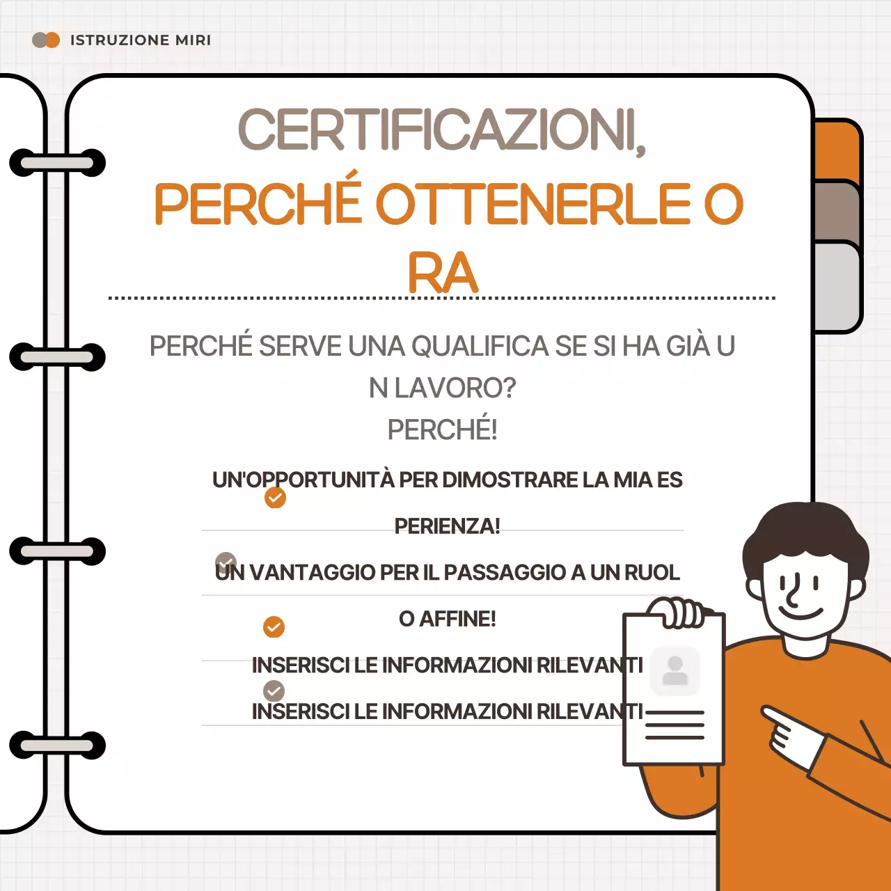 Orange Risorse per la formazione dei lavoratori semplici