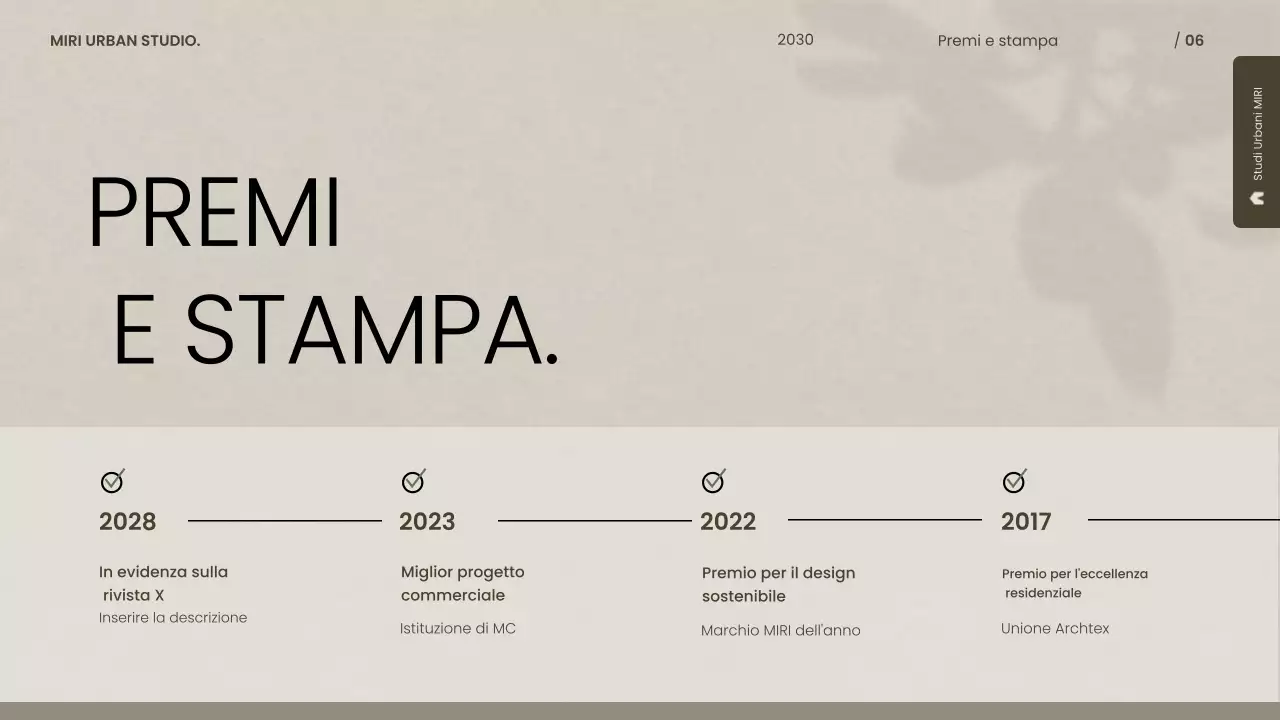 portfolio di architettura moderna grigia