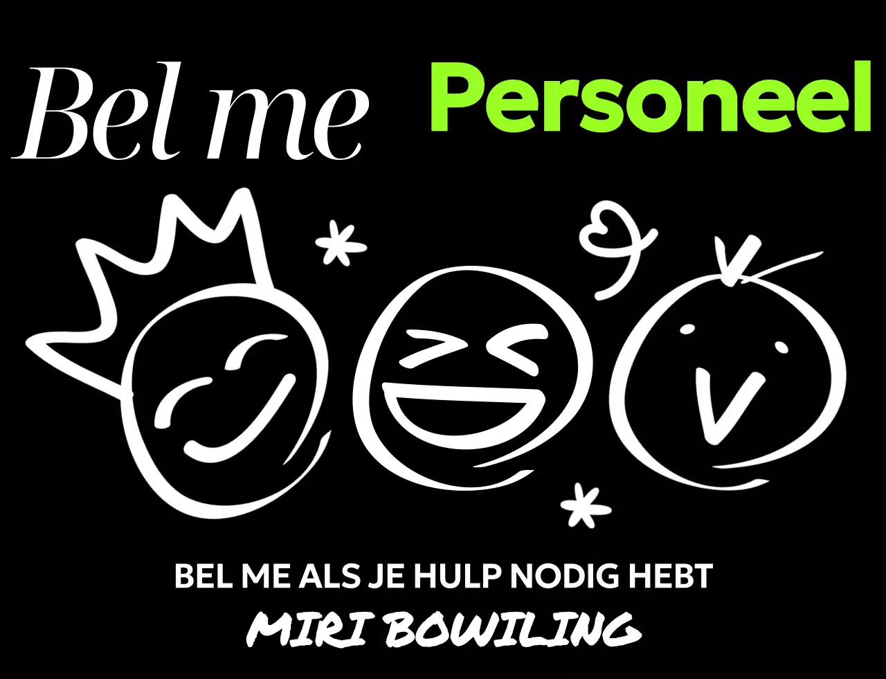 Promoot personeelsaankondigingen met kitscherige illustraties