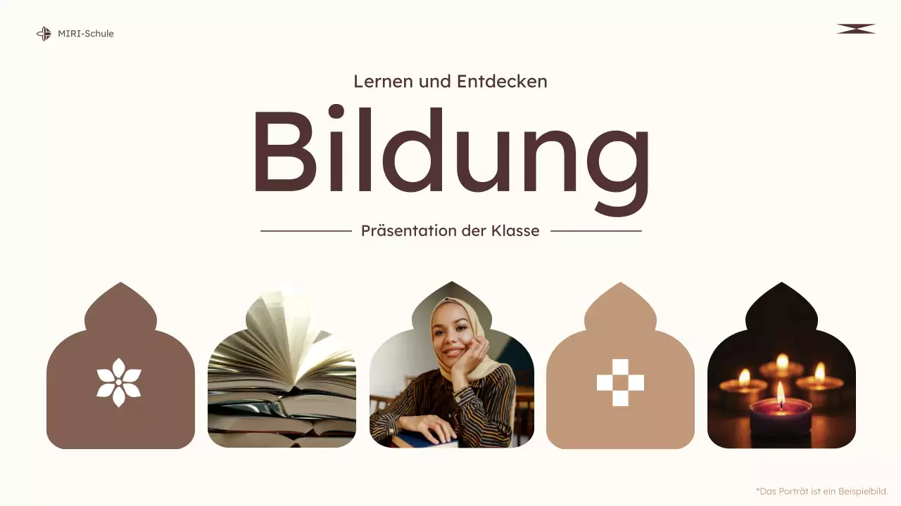 beige modern education class