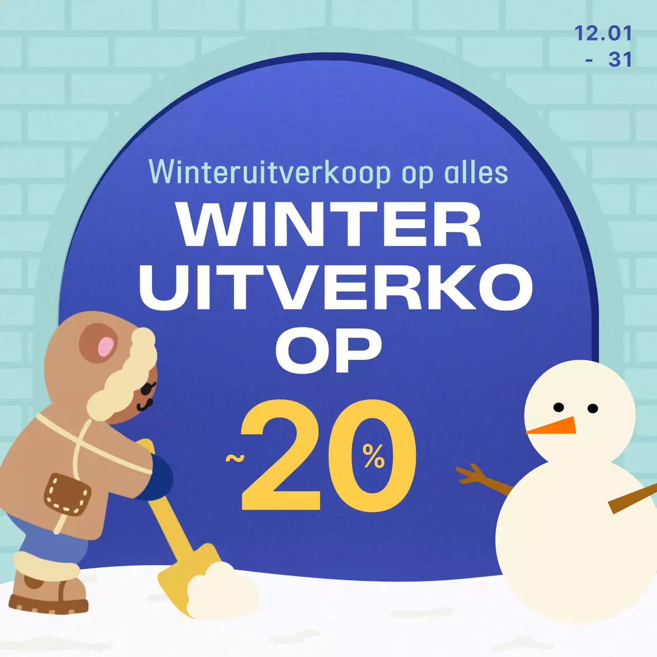 Promoot je winterevenementen in lichtblauw