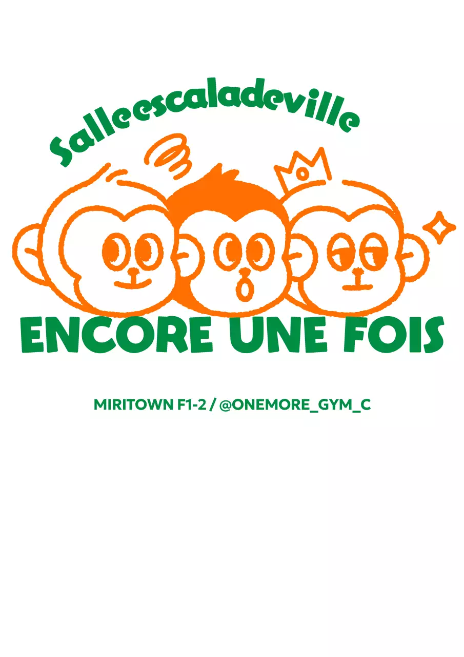 Logo d'entraînement avec illustration de singe
