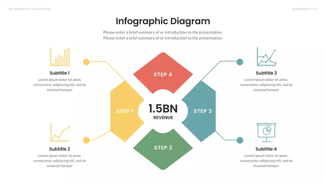Rainbow Minimal Infographic Advertisement Presentation