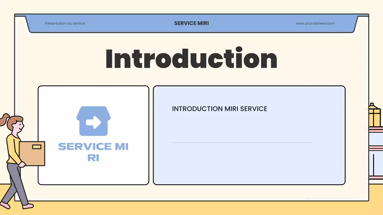 publicité moderne beige pour les déménagements
