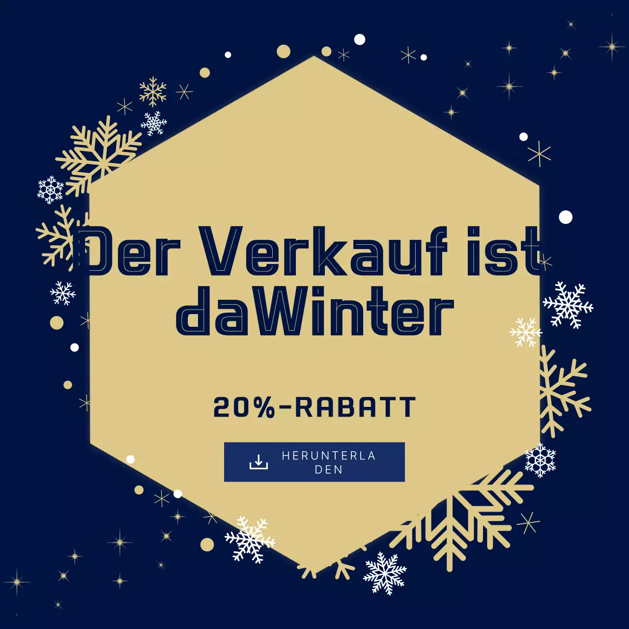 Navy Blue Simple Sale Veranstaltung