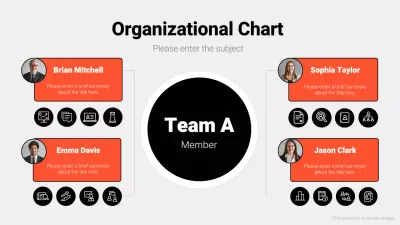 Black Modern Team Chart Document Infographic