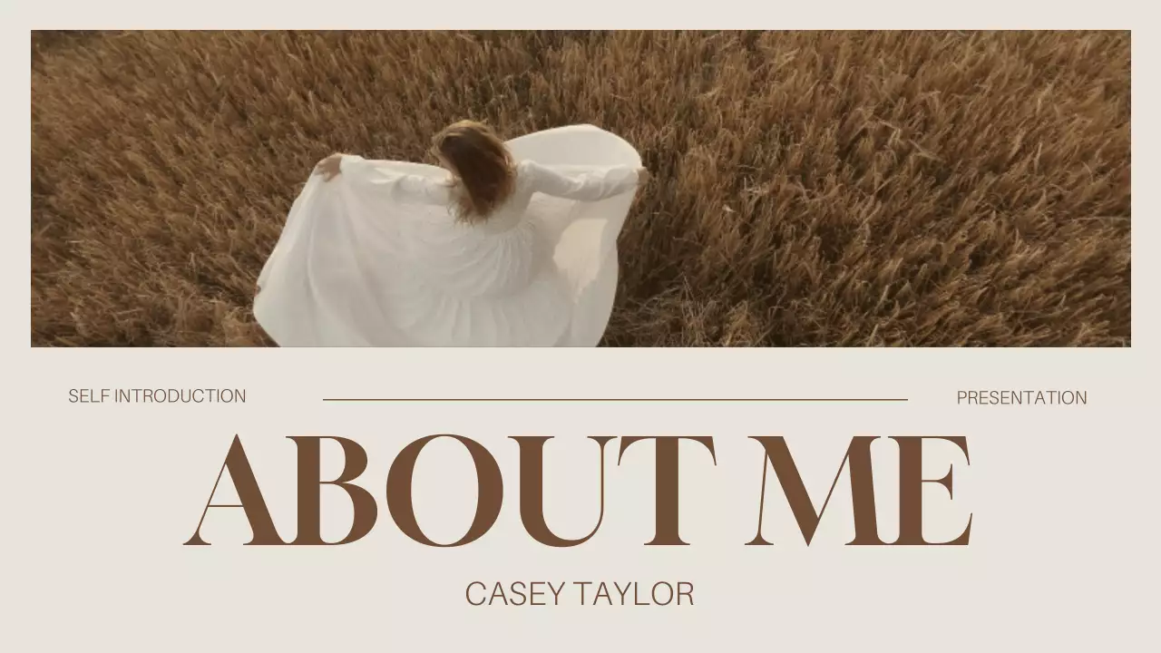 Modelo de apresentação de introdução Brown Classic