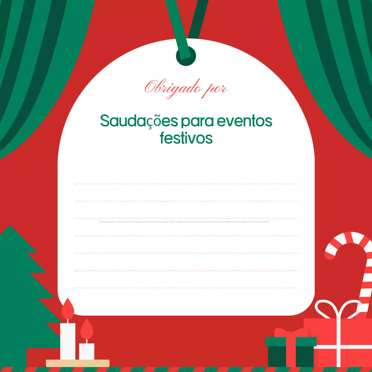 Convite de férias tradicional vermelho