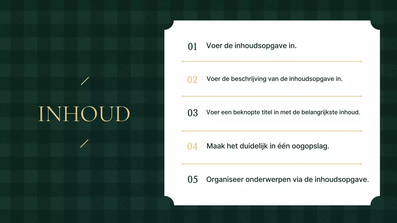 Khaki eenvoudige presentatie uitgelegd