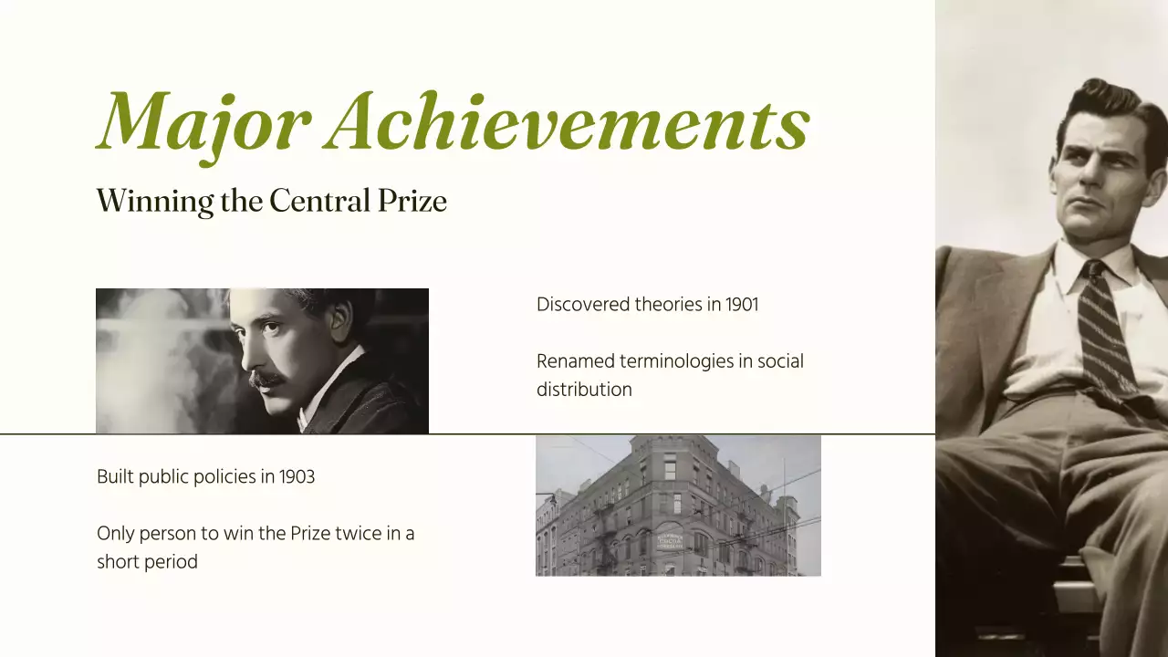 Green Vintage Biography Presentation