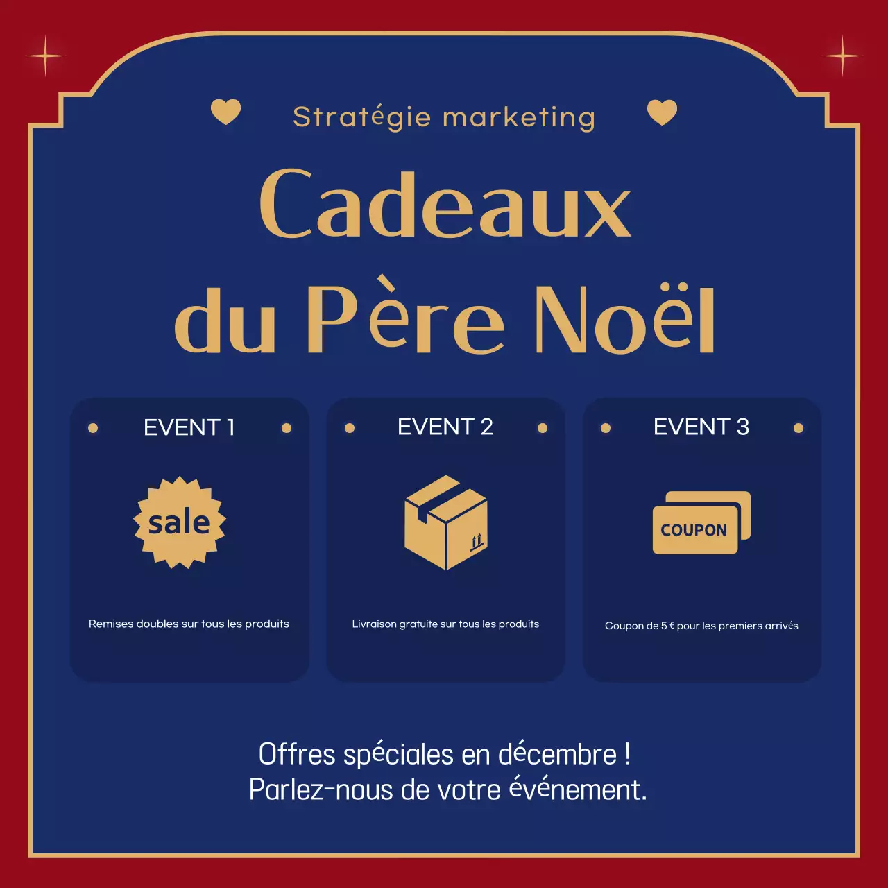 Promotion de Noël rouge et cosy