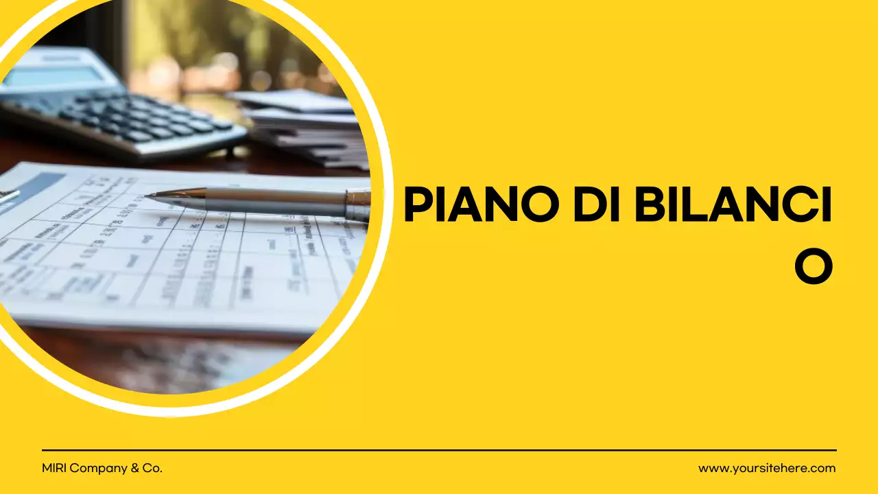 documento di progetto giallo moderno