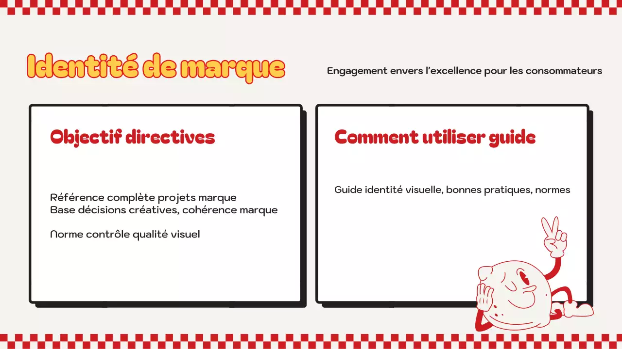 ligne directrice de la marque red retro