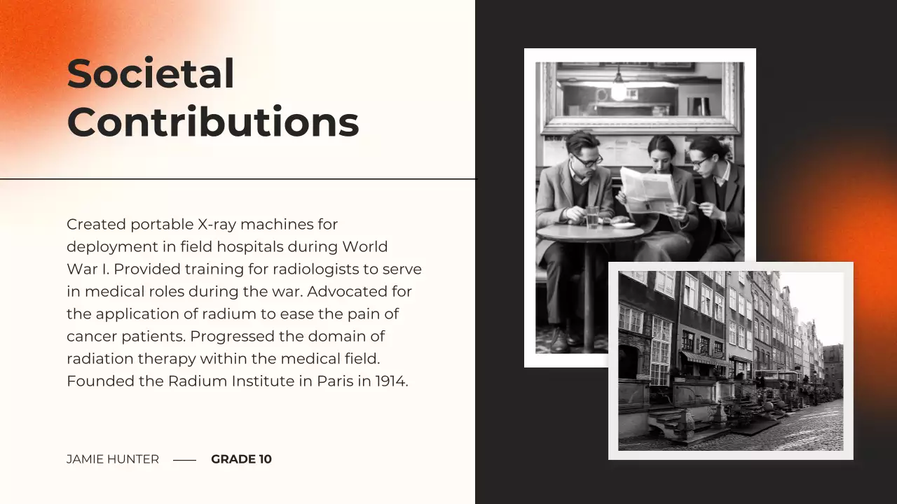 Presentasi Ceramah Ilmuwan Klasik Orange