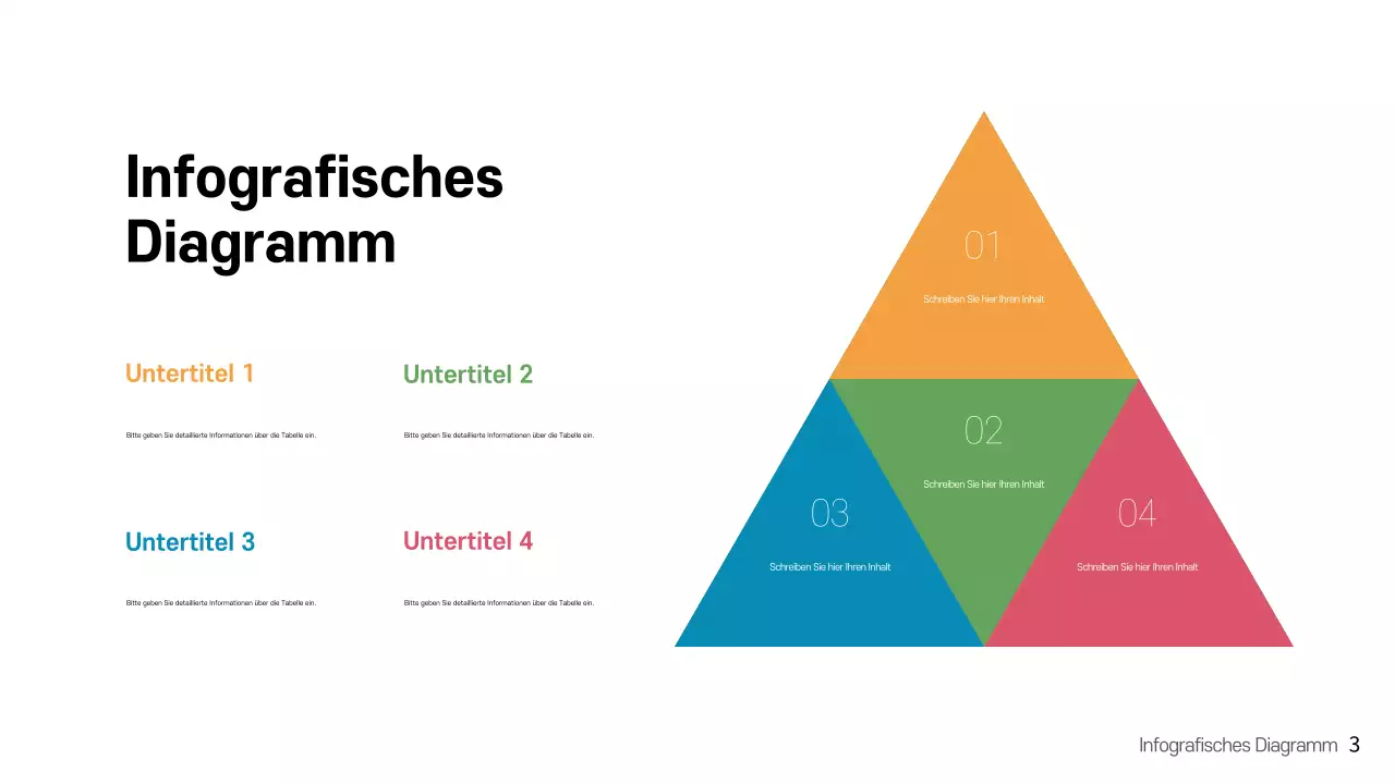 Regenbogen moderne infografische Präsentation Vorlage