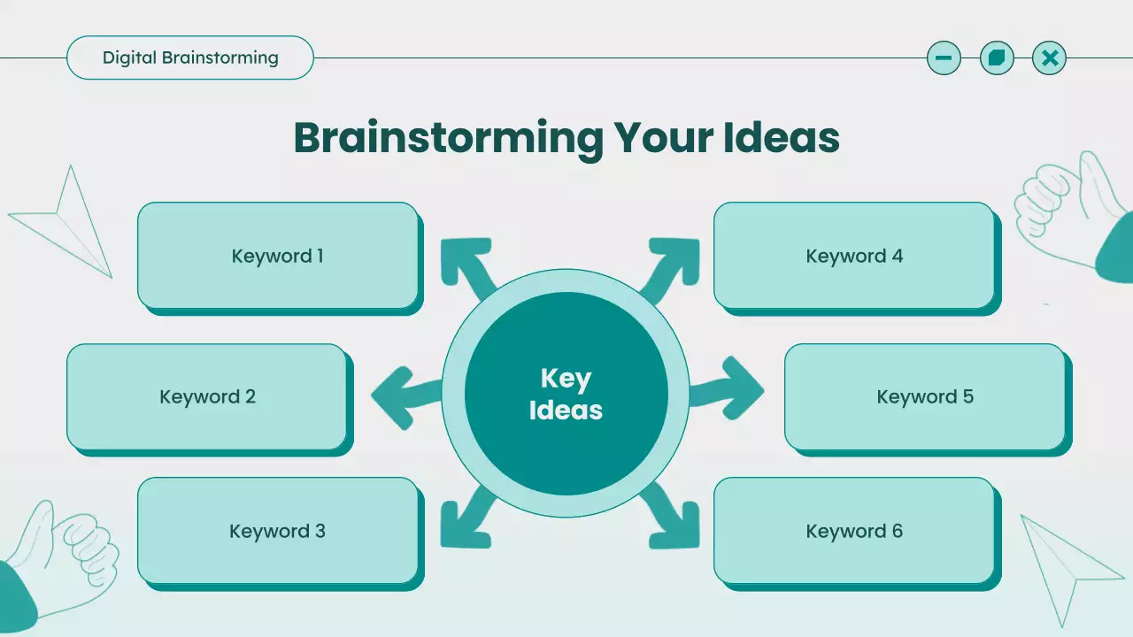 Teal Modern Brainstorming Guide Presentation