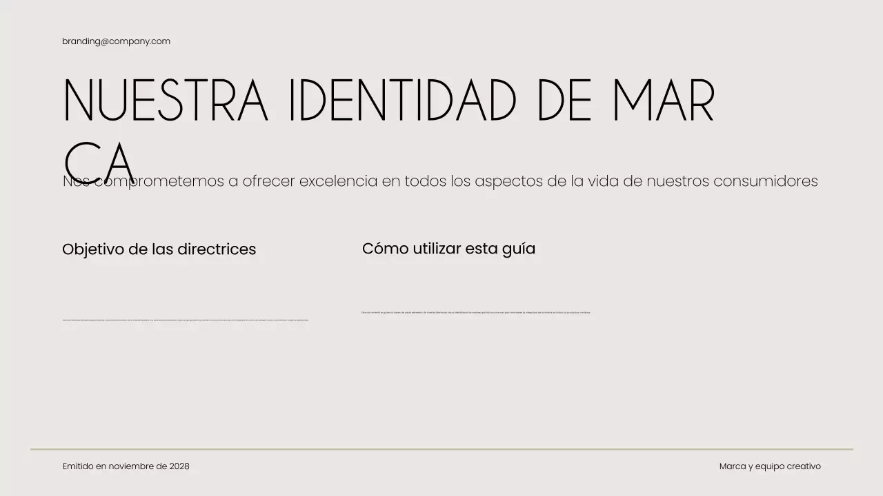 guía de la marca beige modern