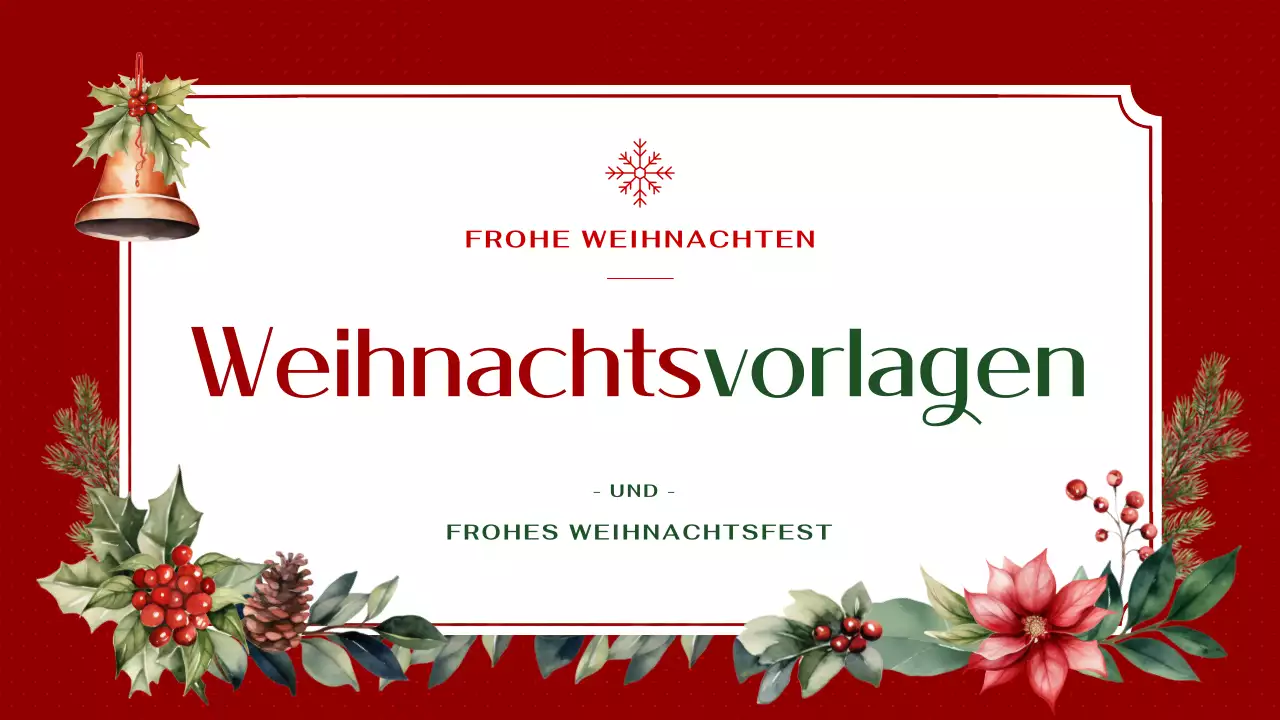 Luxuriöser Weihnachts-Hintergrundplaner in Rot