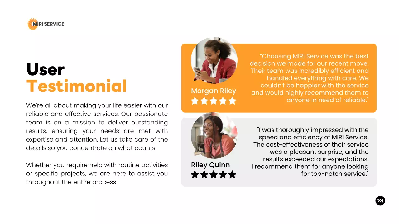 Orange Modern Delivery Presentation