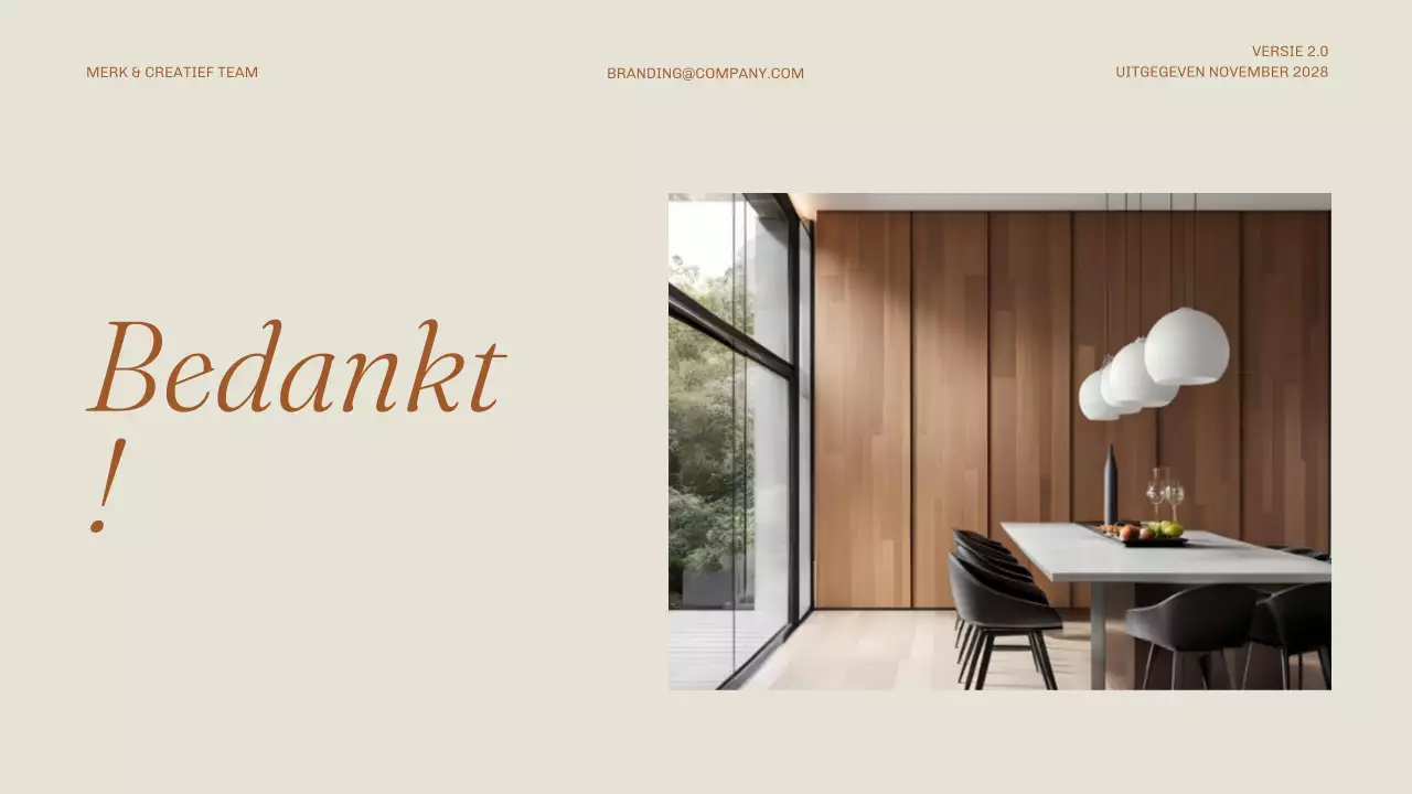 beige minimalistische merkrichtlijn