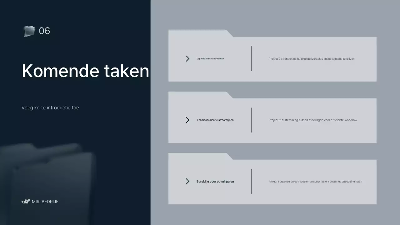 grijs modern bedrijfsrapport