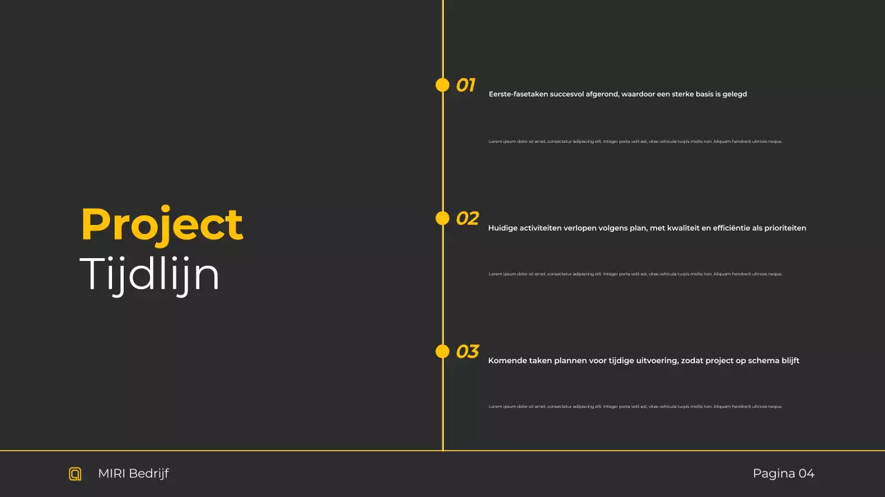 Zwart modern zakenrapport