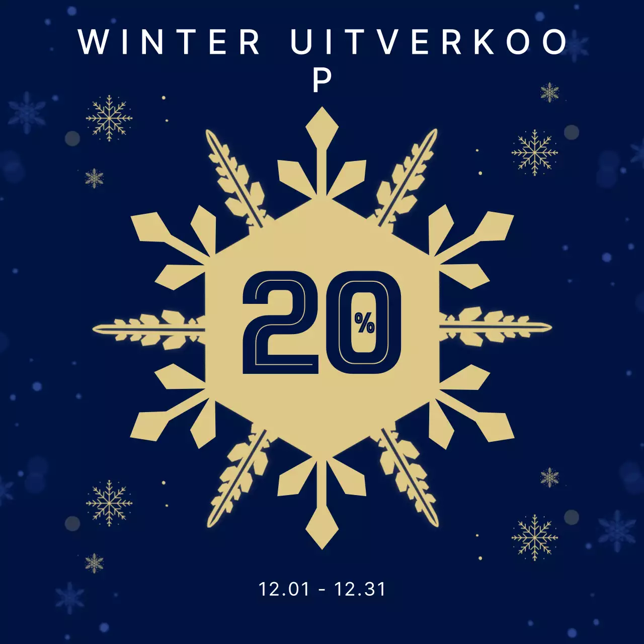 Marineblauwe uitverkoop