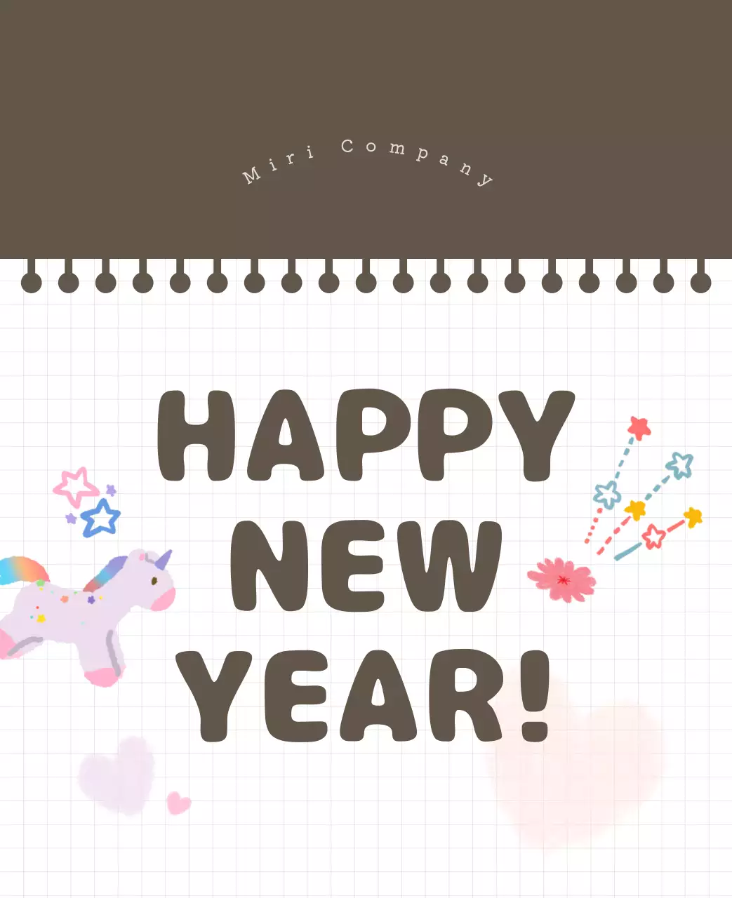 カラフルでかわいいイラストカレンダー