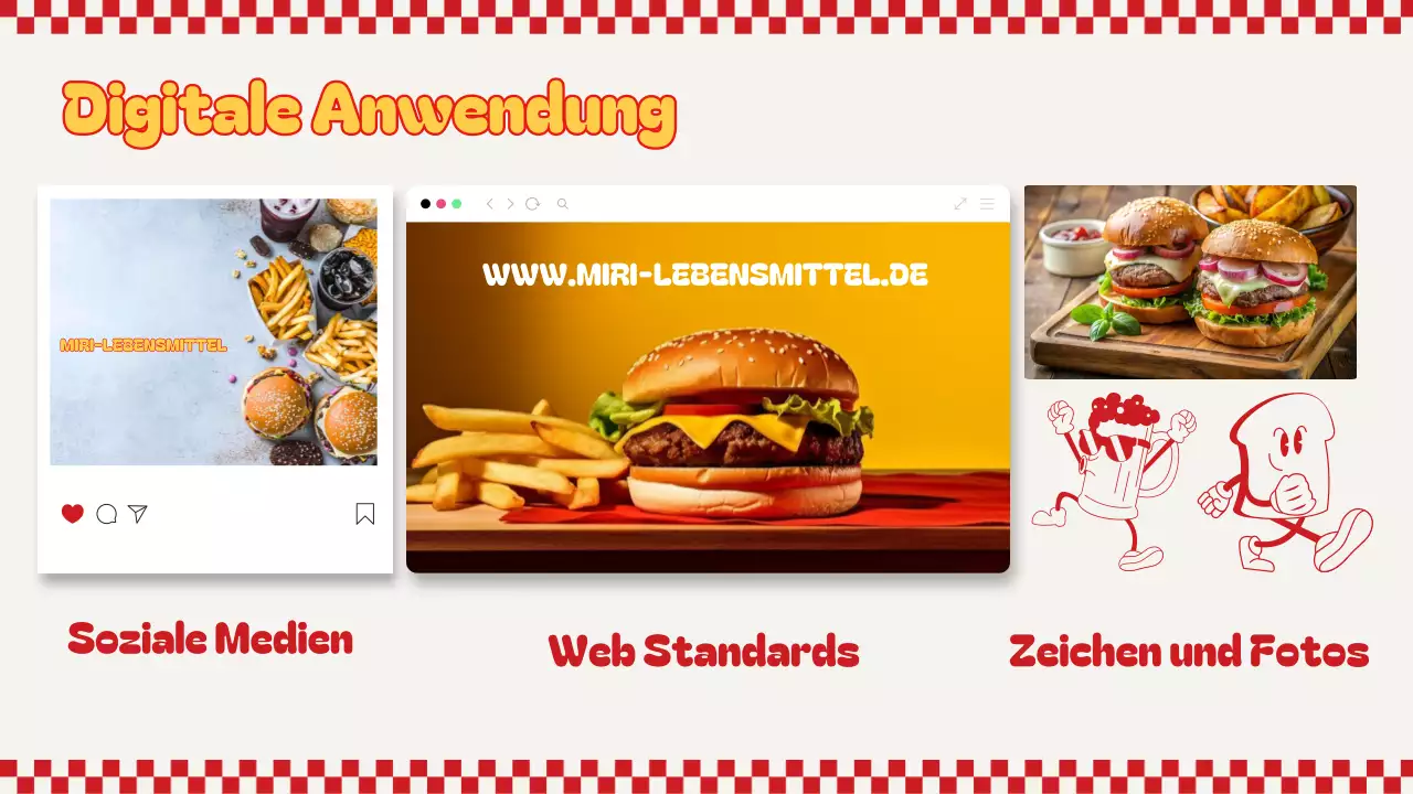 roter Retro-Markenleitfaden