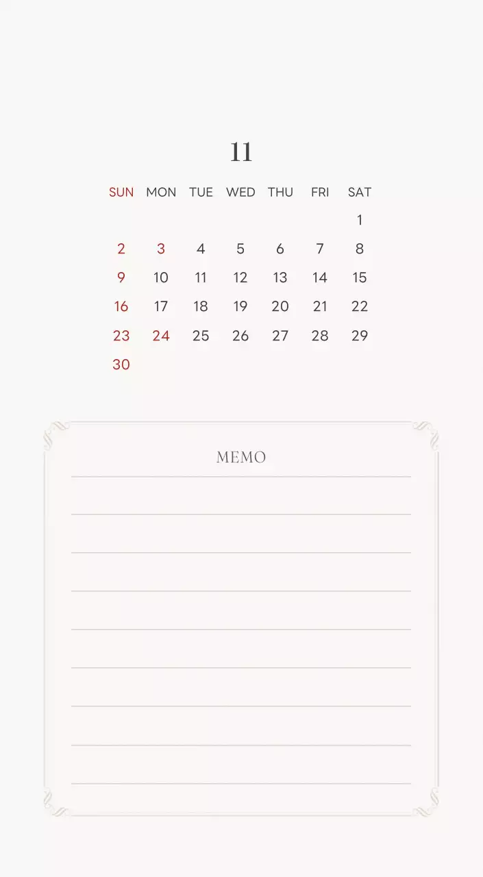 アイボリーとグリーンのシンプルな2025年花柄卓上カレンダー