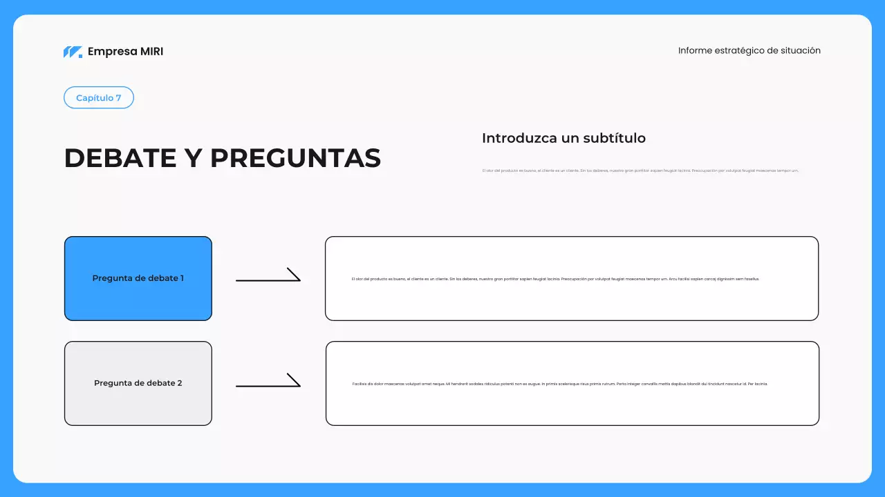 blue modern business report