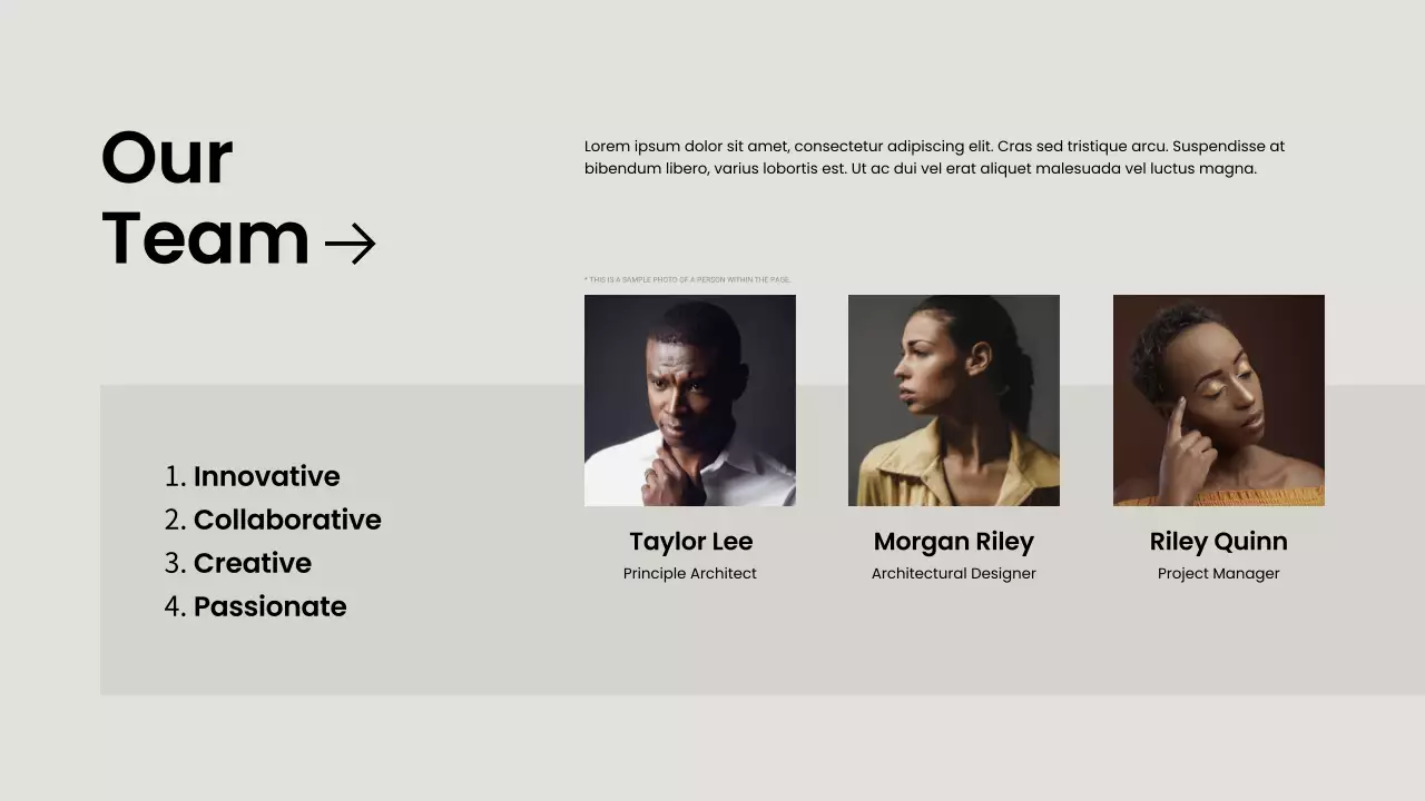 그레이 모던 건축 포트폴리오 프레젠테이션