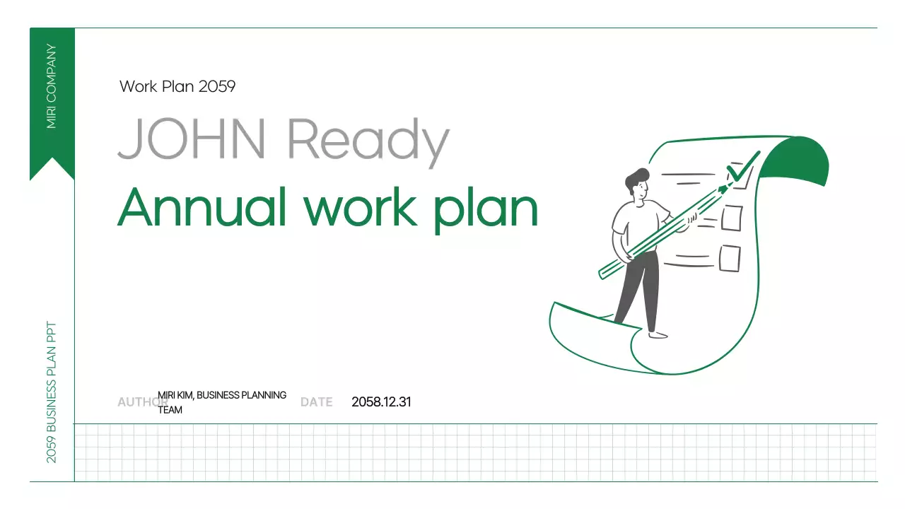 Trình bày Tài liệu Kế hoạch Công việc Chuyên nghiệp Xanh