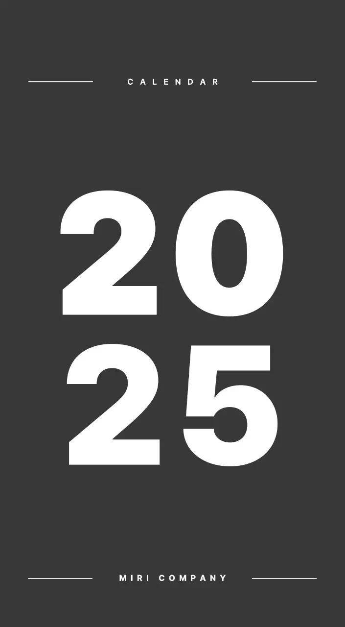 カラフルでシンプルな数字カレンダー