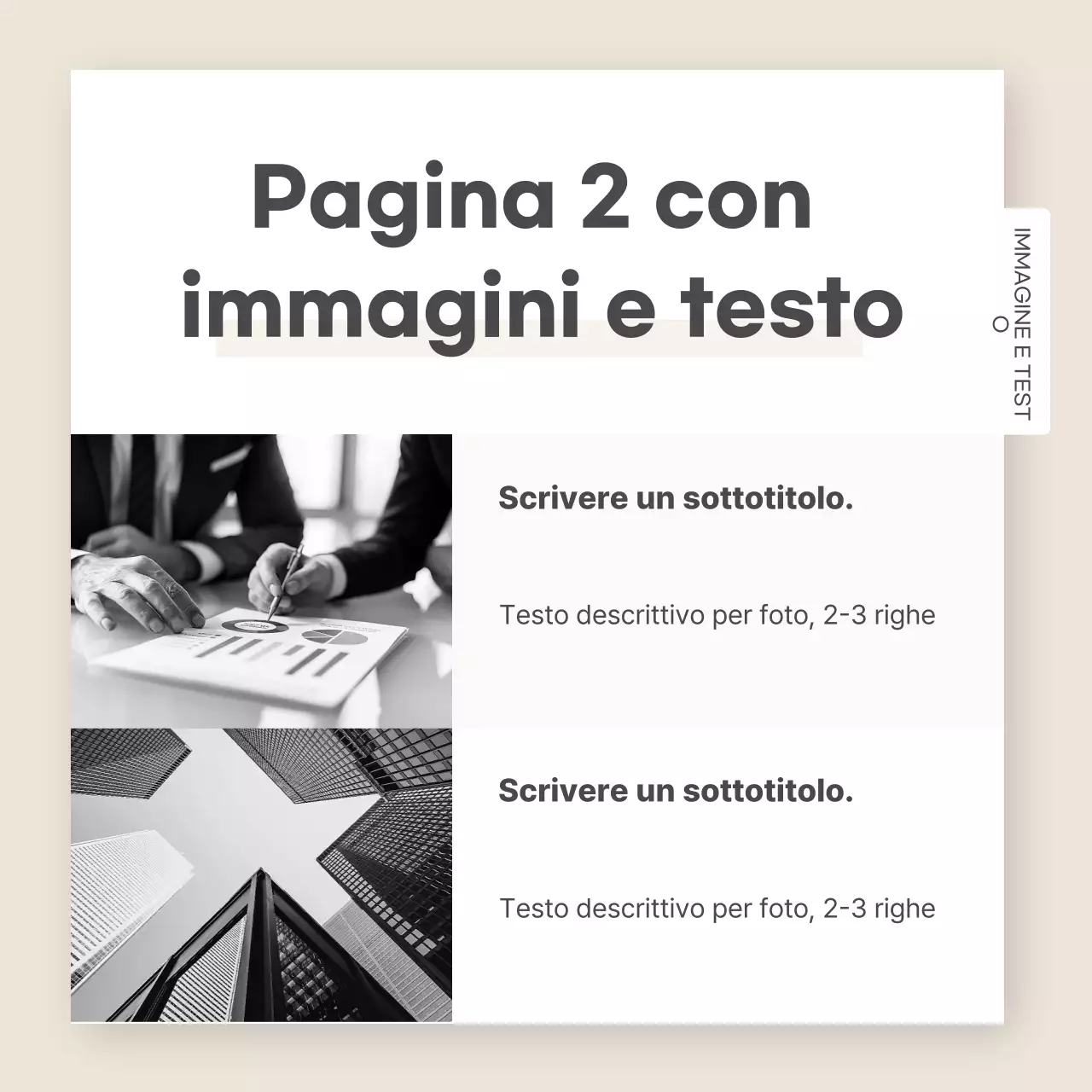 Menta Modello semplice di annunci