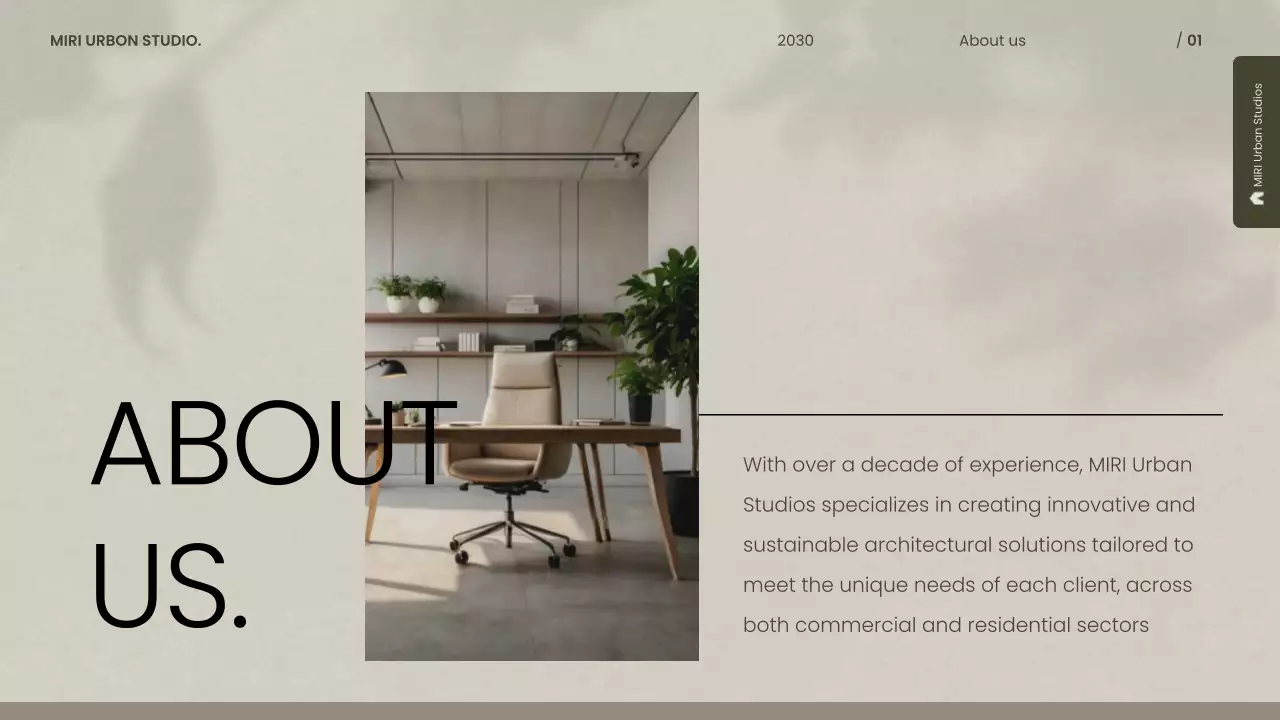 Beige Modern Architecture Portfolio Presentation