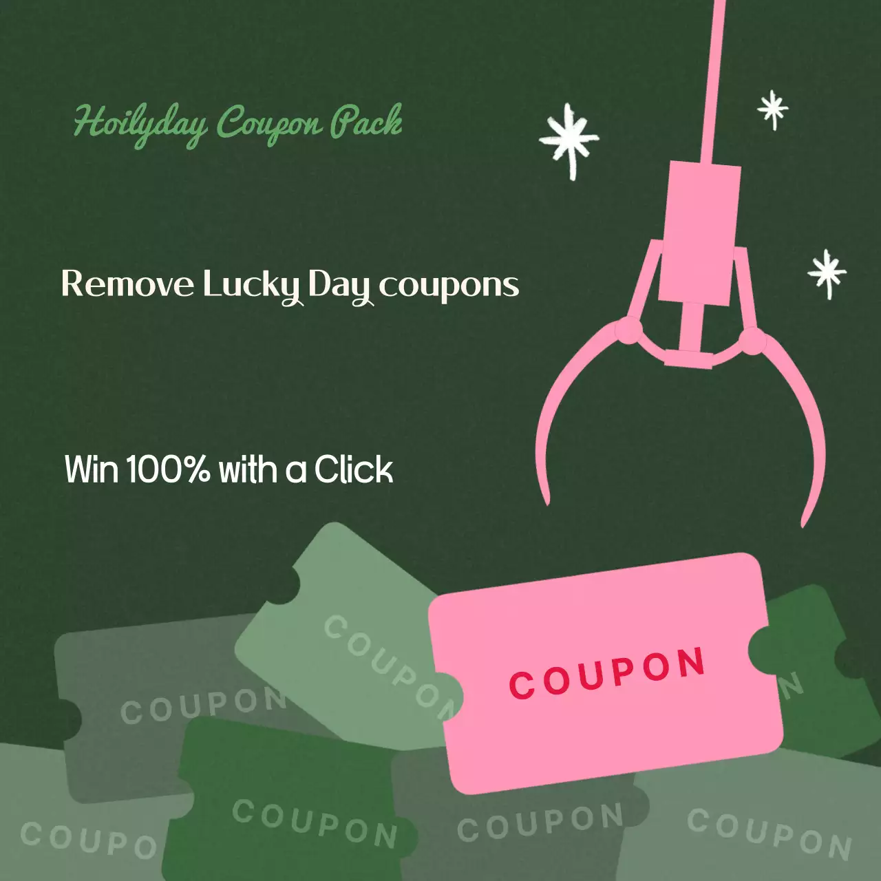 Green Festive Coupon Promotion Instagram Carousel