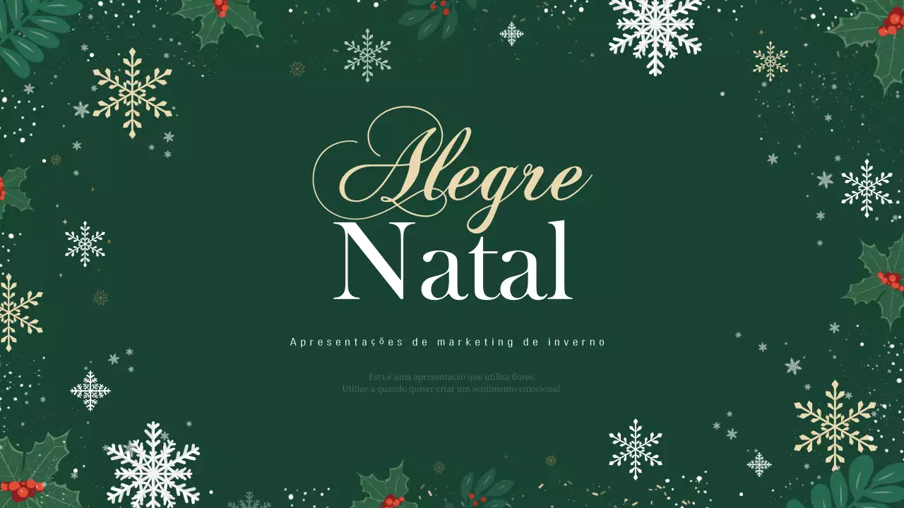 Uma agenda de Natal luxuosa em verde